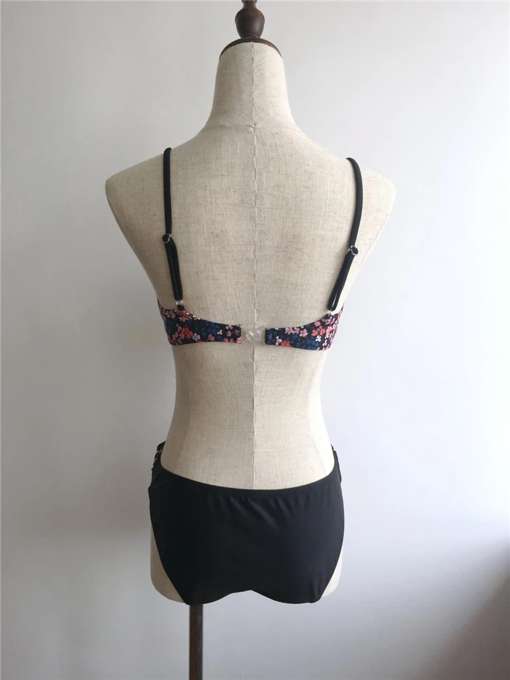 Ditsy Floral Twist Waist Bikini Set factory